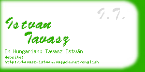 istvan tavasz business card